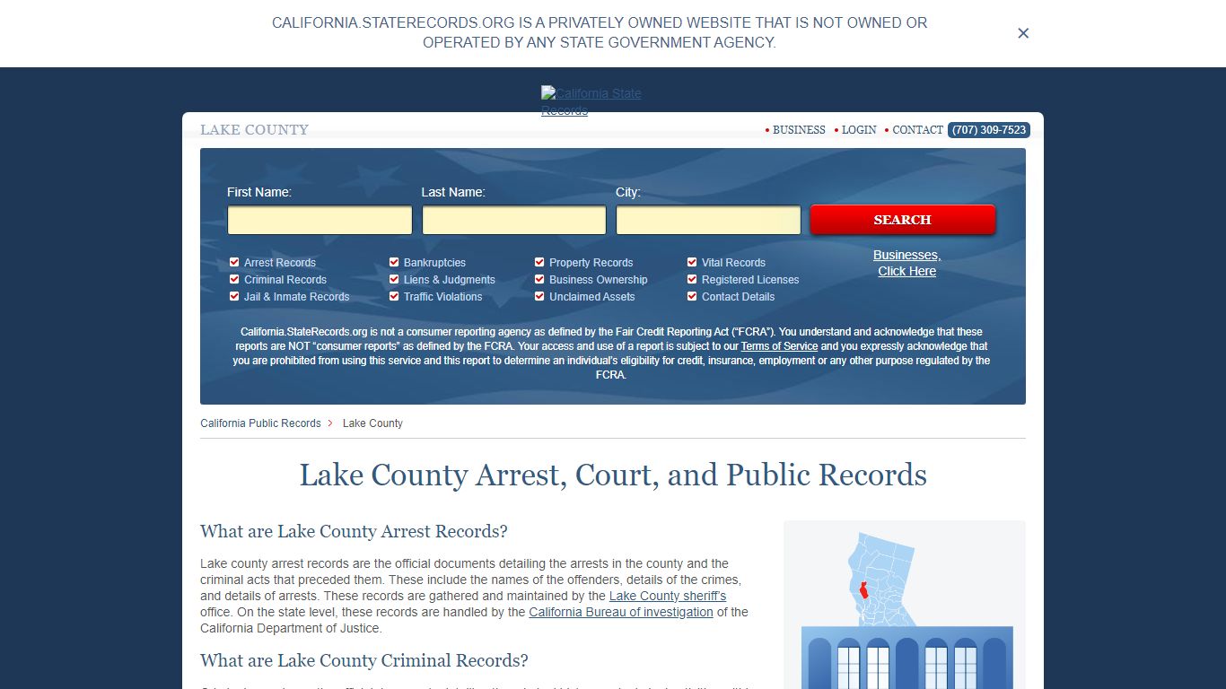 Lake County Arrest, Court, and Public Records